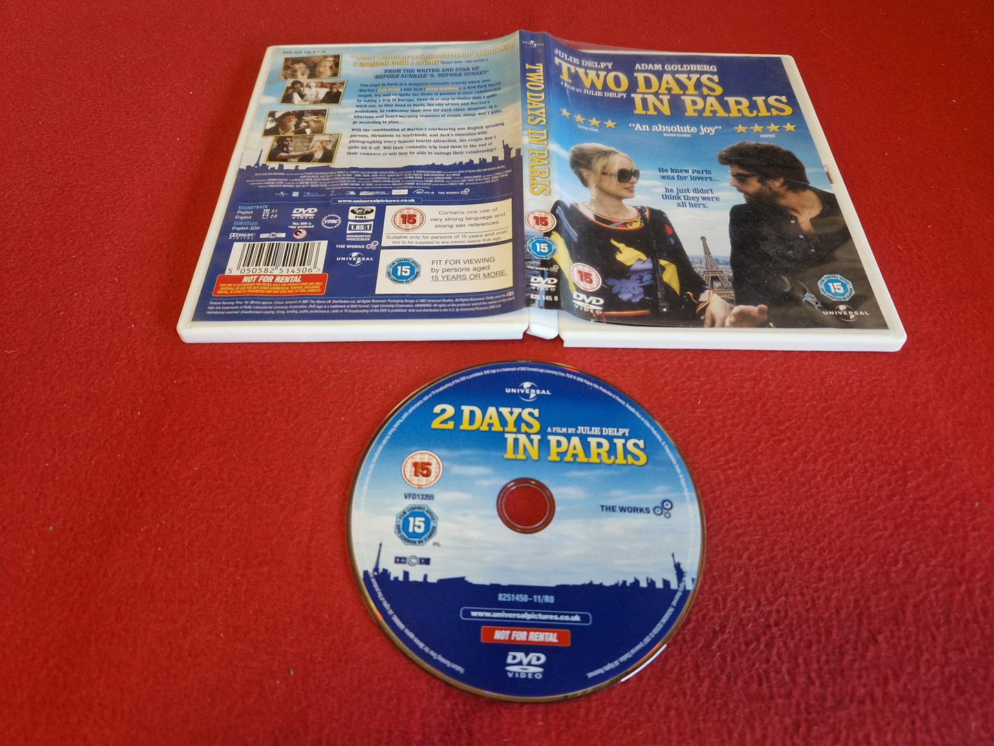 TWO DAYS IN PARIS till DVD