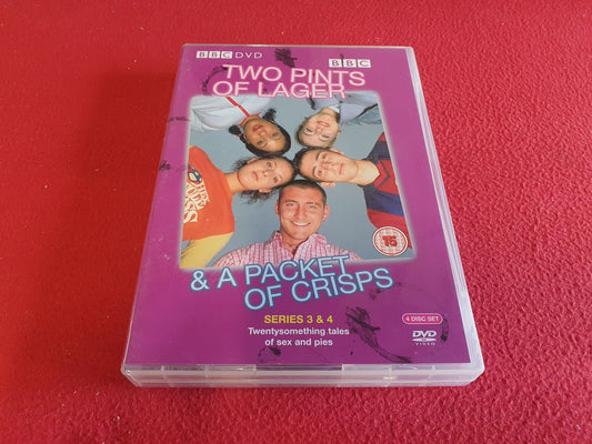 TWO PINTS OF LAGER & A PACKET OF CRISPS SERIES 3 & 4 BOX till DVD