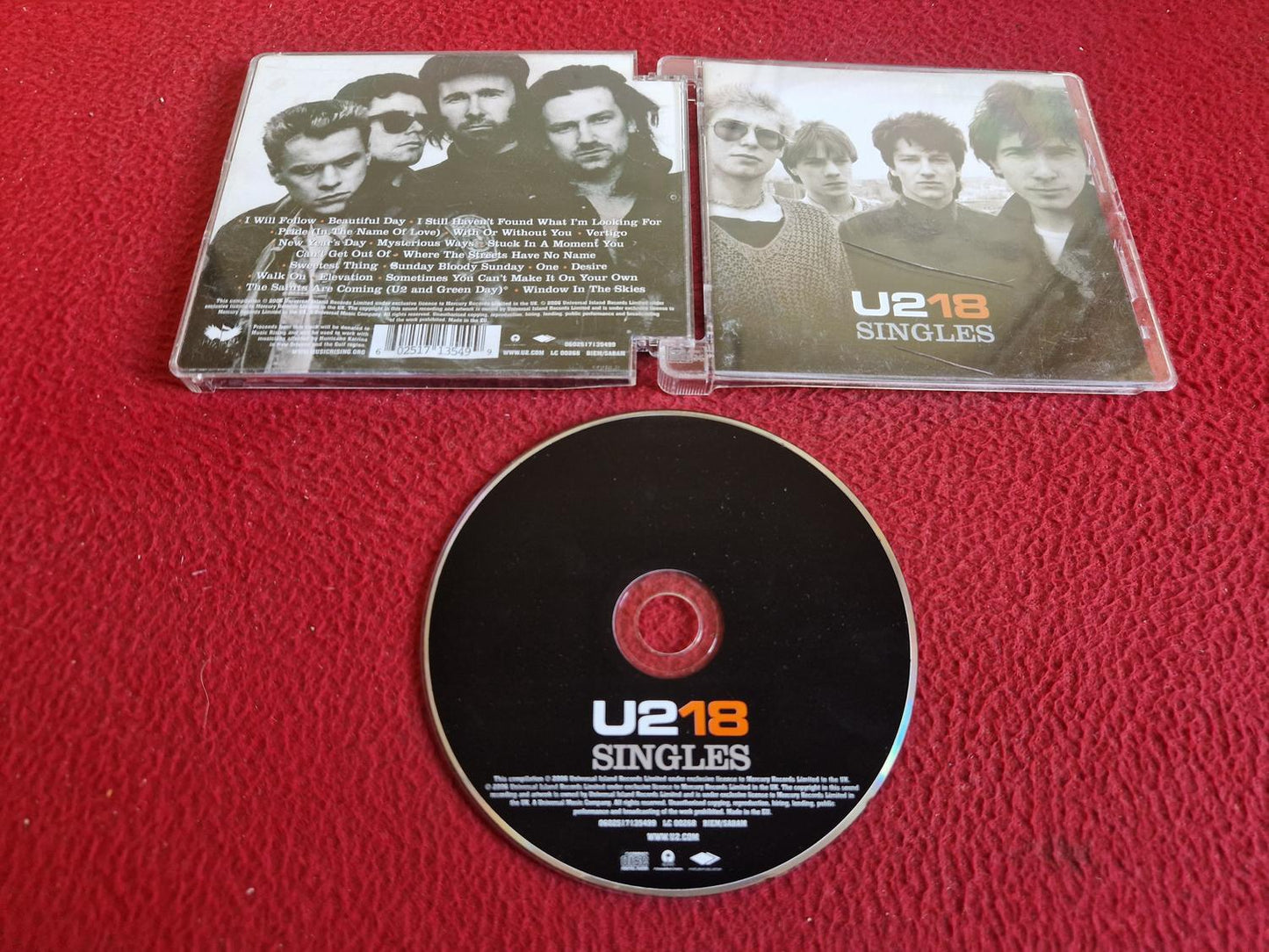 U2 18 SINGLES CD