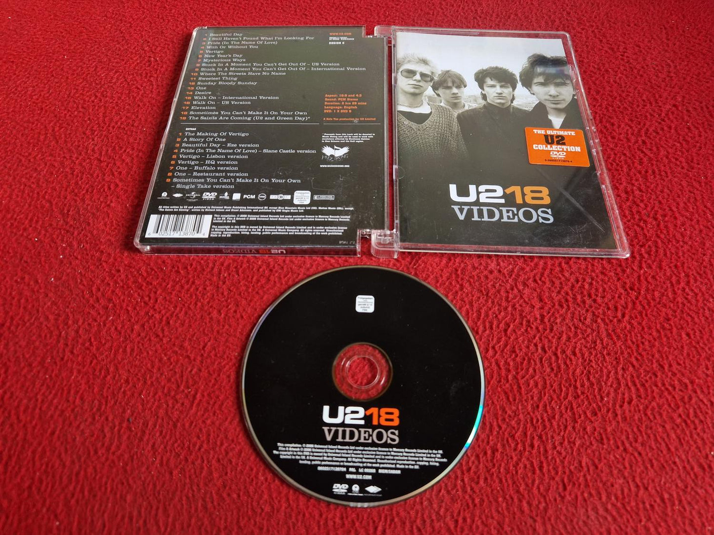 U2 18 VIDEOS DVD
