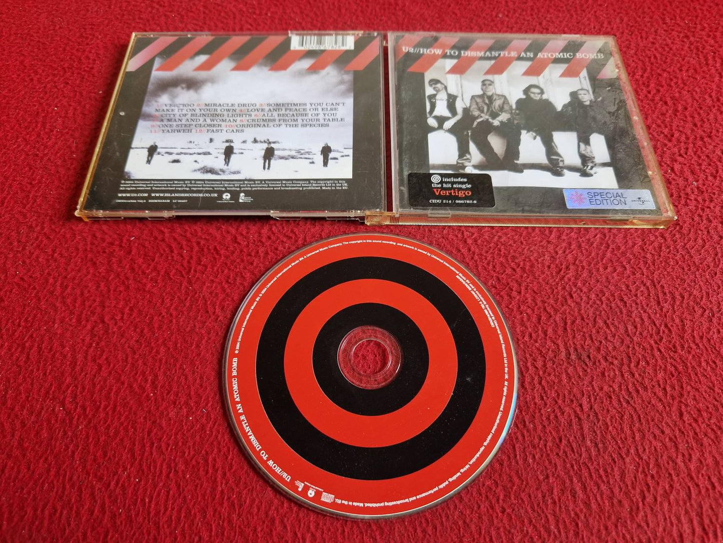 U2 HOW TO DISMANTLE AN ATOMIC BOMB CD