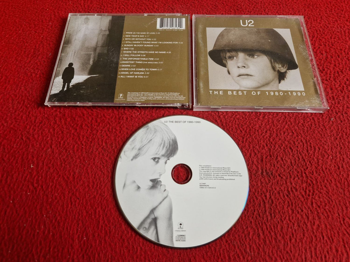 U2 THE BEST OF 1980 - 1990 CD