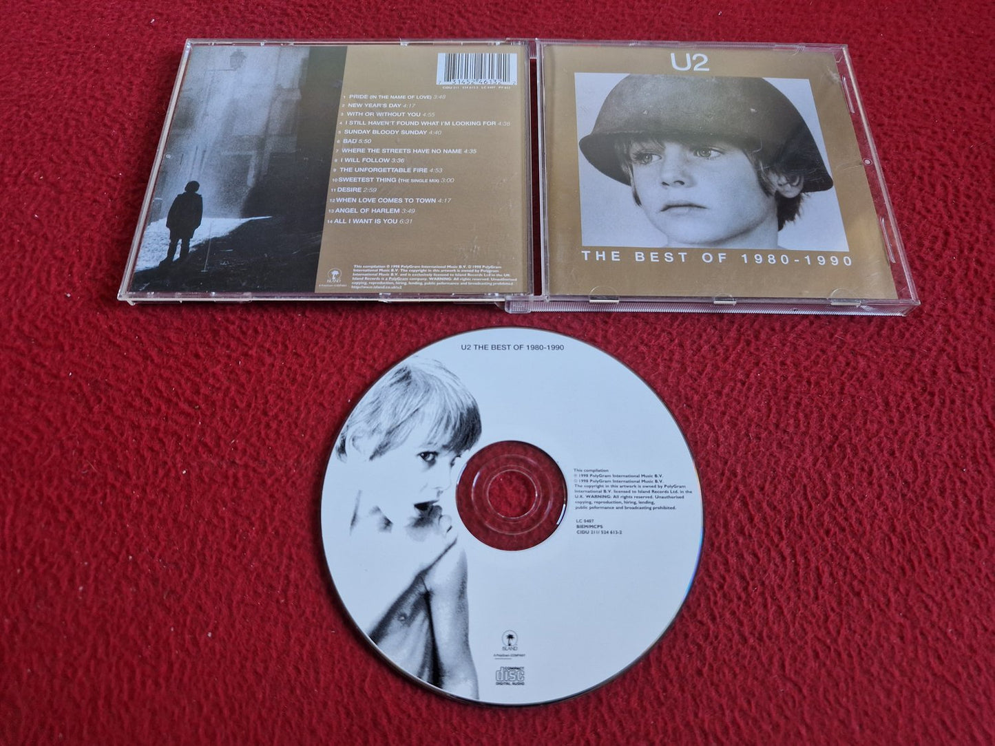 U2 THE BEST OF 1980 - 1990 CD