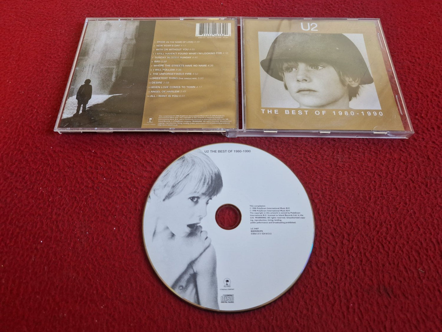 U2 THE BEST OF 1980 - 1990 CD