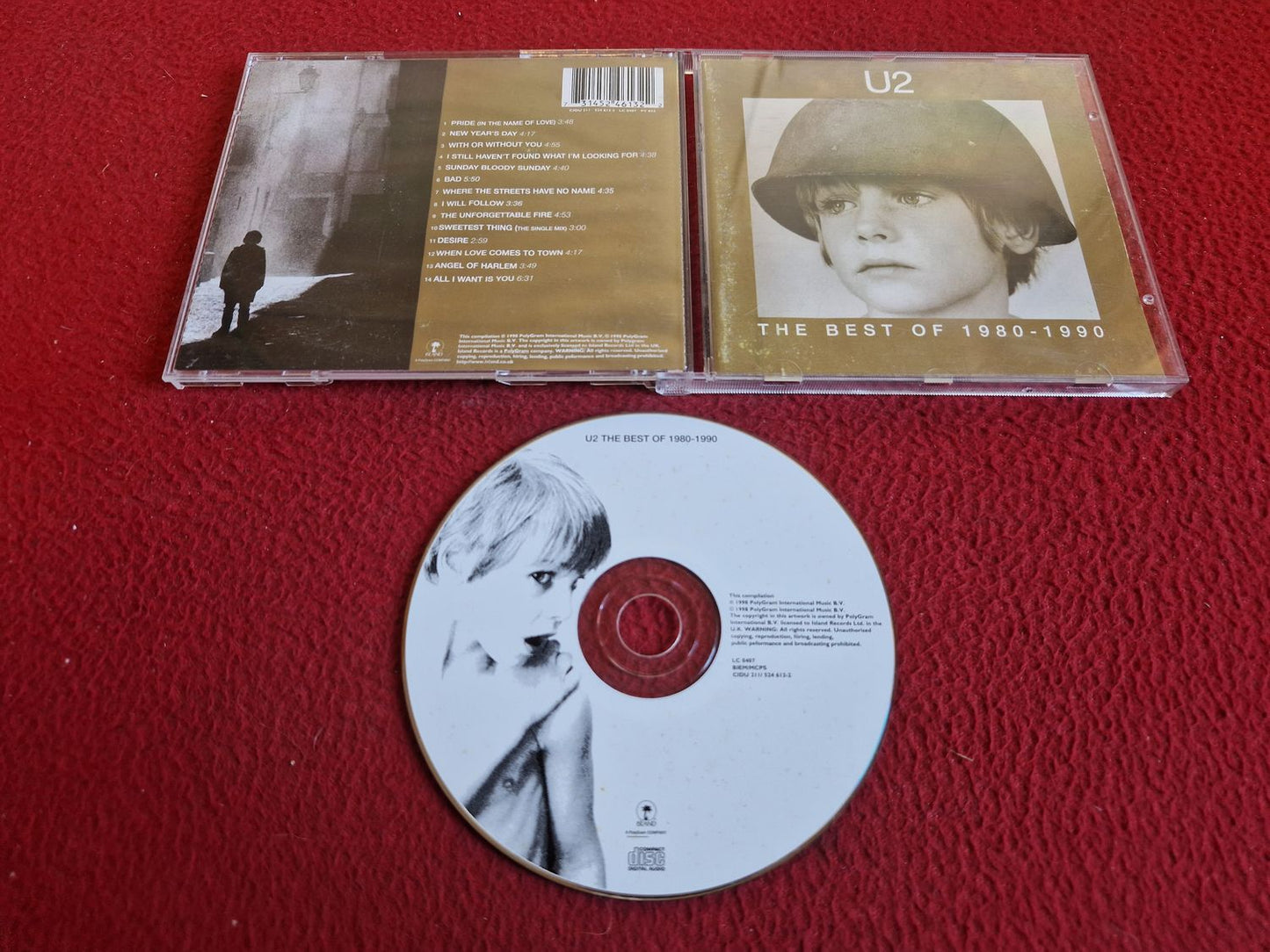 U2 THE BEST OF 1980 - 1990 CD