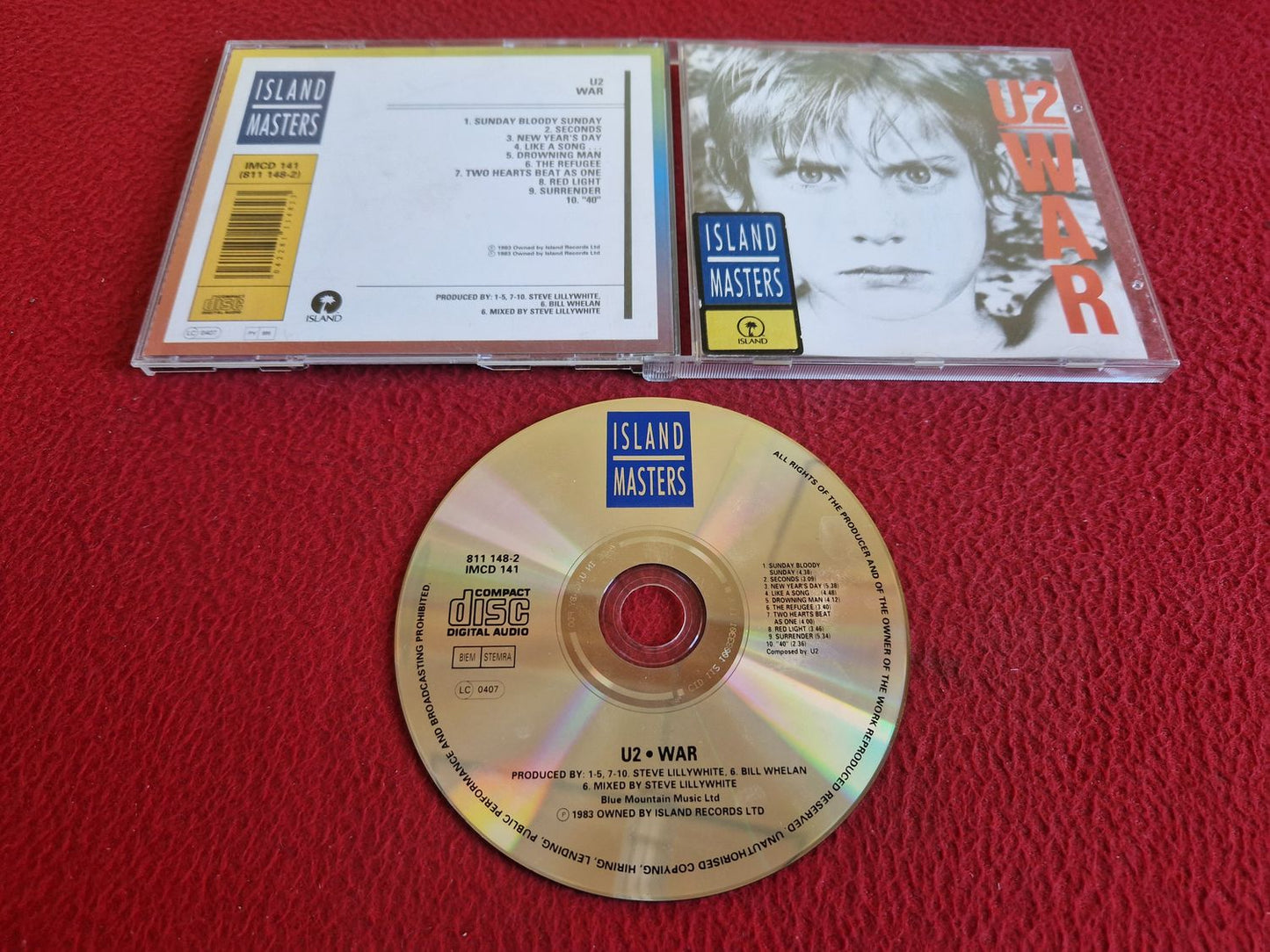 U2 WAR CD