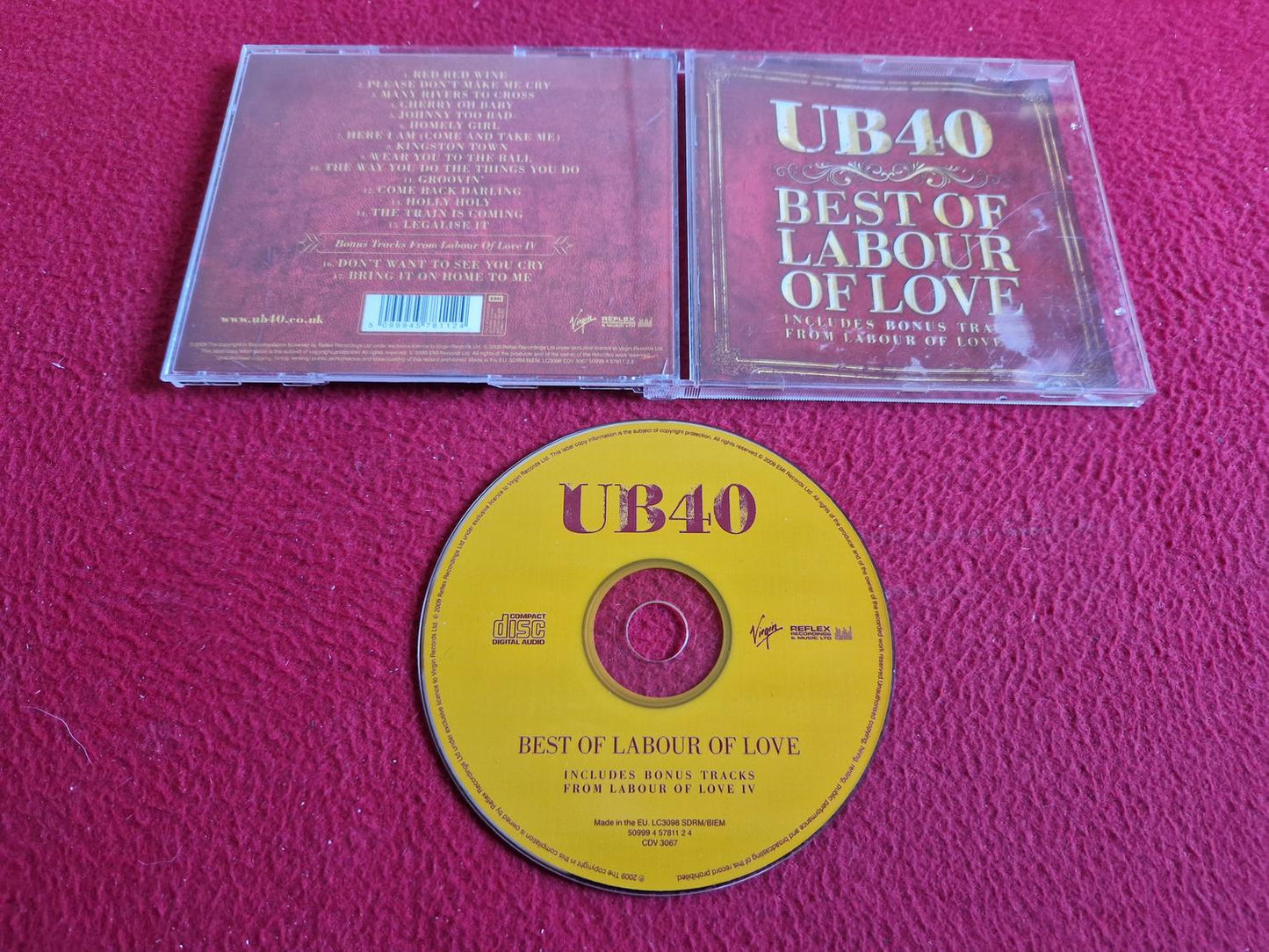 UB40 BEST OF LABOUR OF LOVE CD