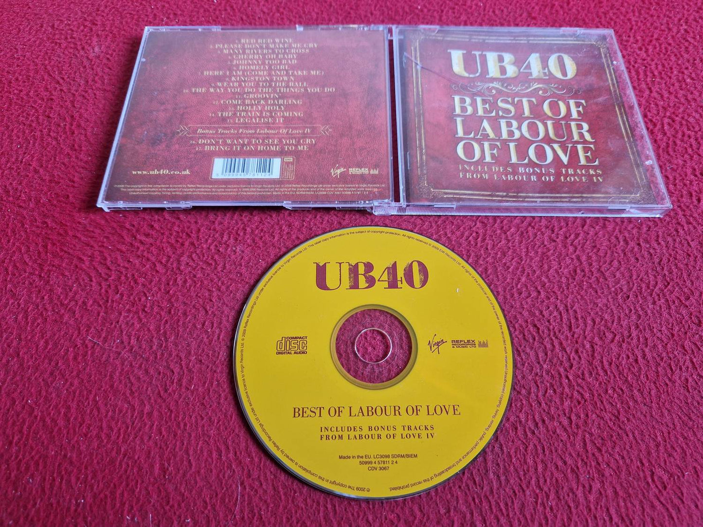 UB40 BEST OF LABOUR OF LOVE CD