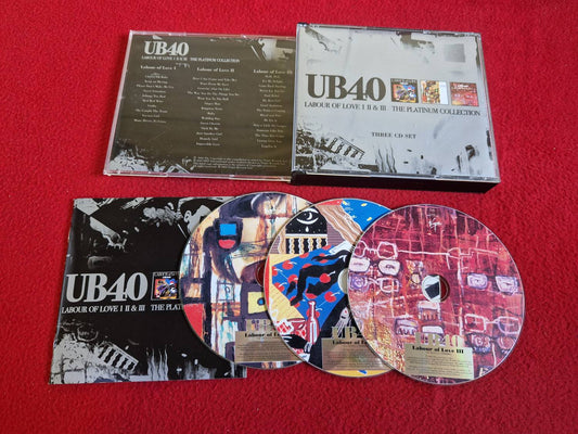 UB40 LABOUR OF LOVE 1 - 3 THE PLATINUM COLLECTION CD BOX