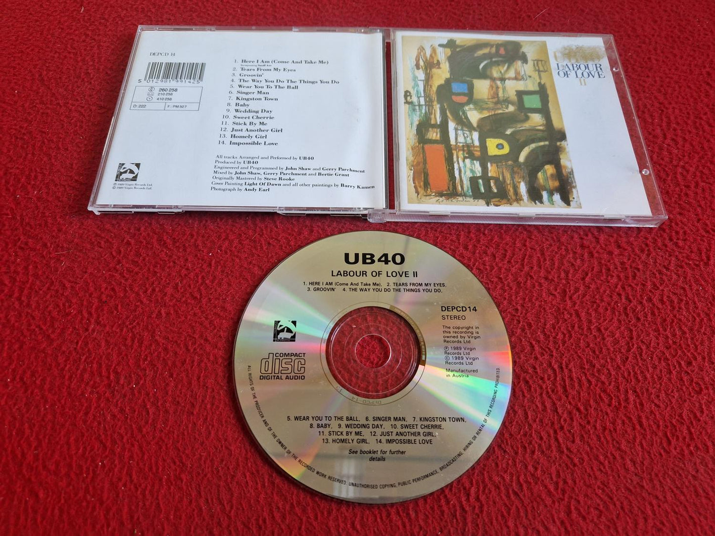 UB40 LABOUR OF LOVE II CD