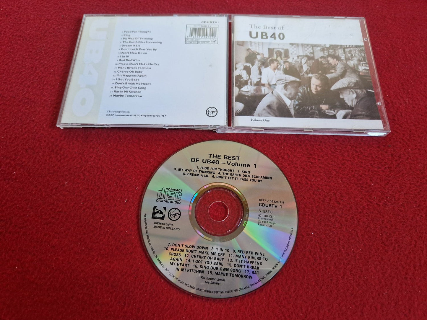 UB40 THE BEST OF VOLUME 1 CD