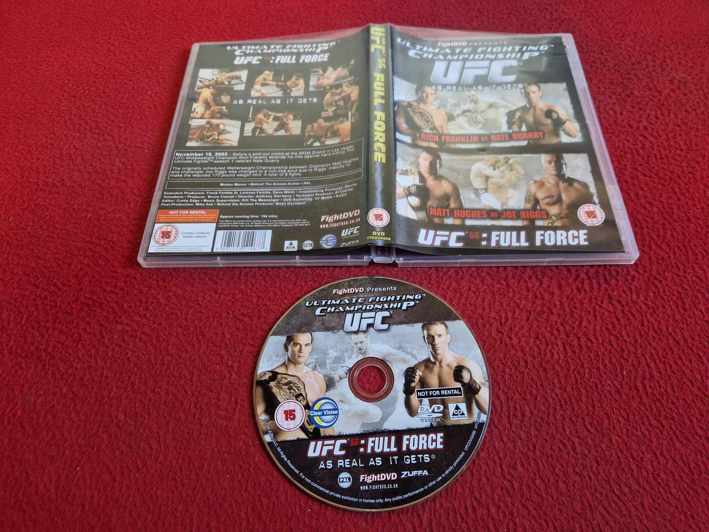 UFC 56 FULL FORCE DVD
