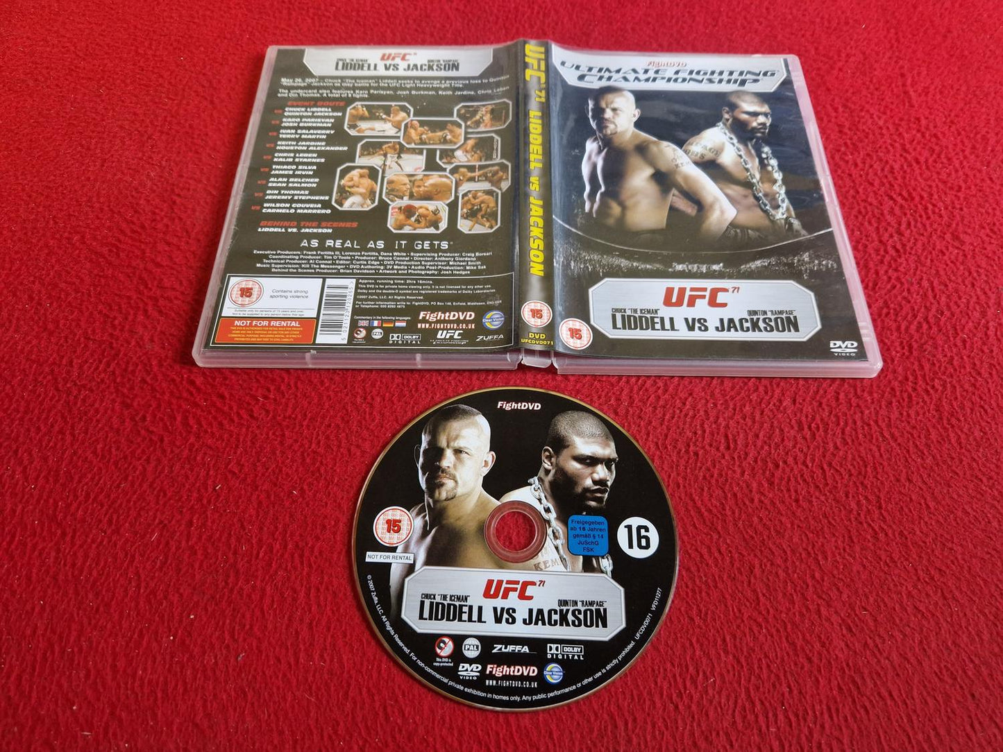 UFC 71 ULTIMATE FIGHTING CHAMPIONSHIP LIDDELL VS JACKSON DVD