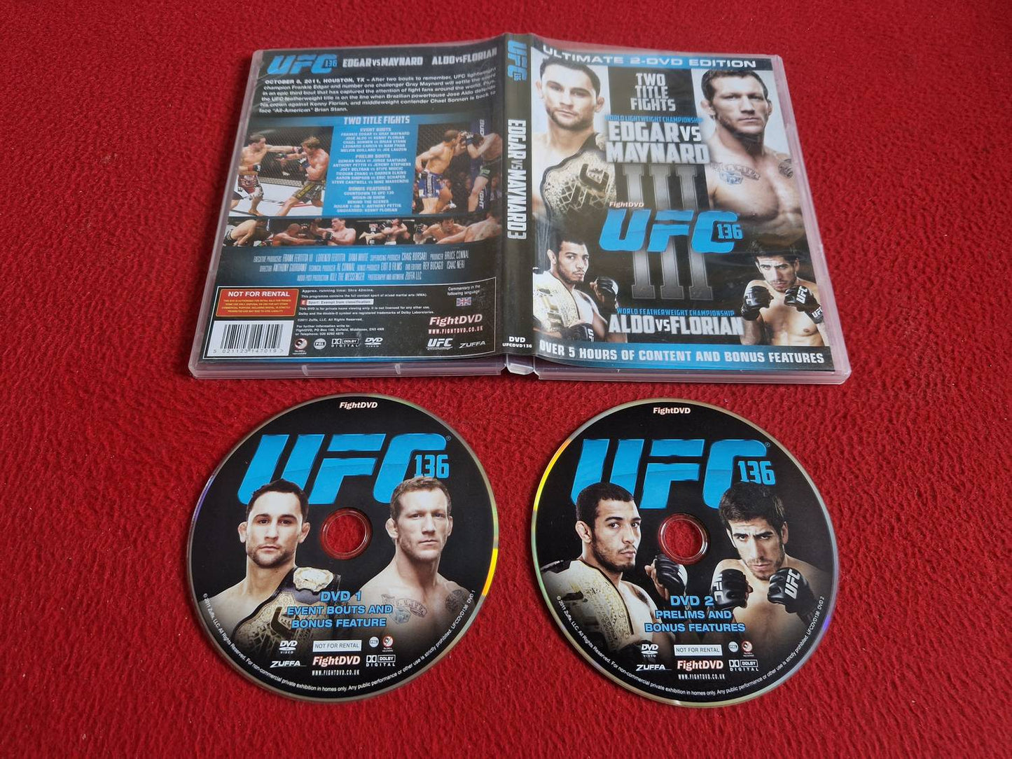 UFC EDGAR VS MAYNARD & ALDO VS FLORIAN DVD