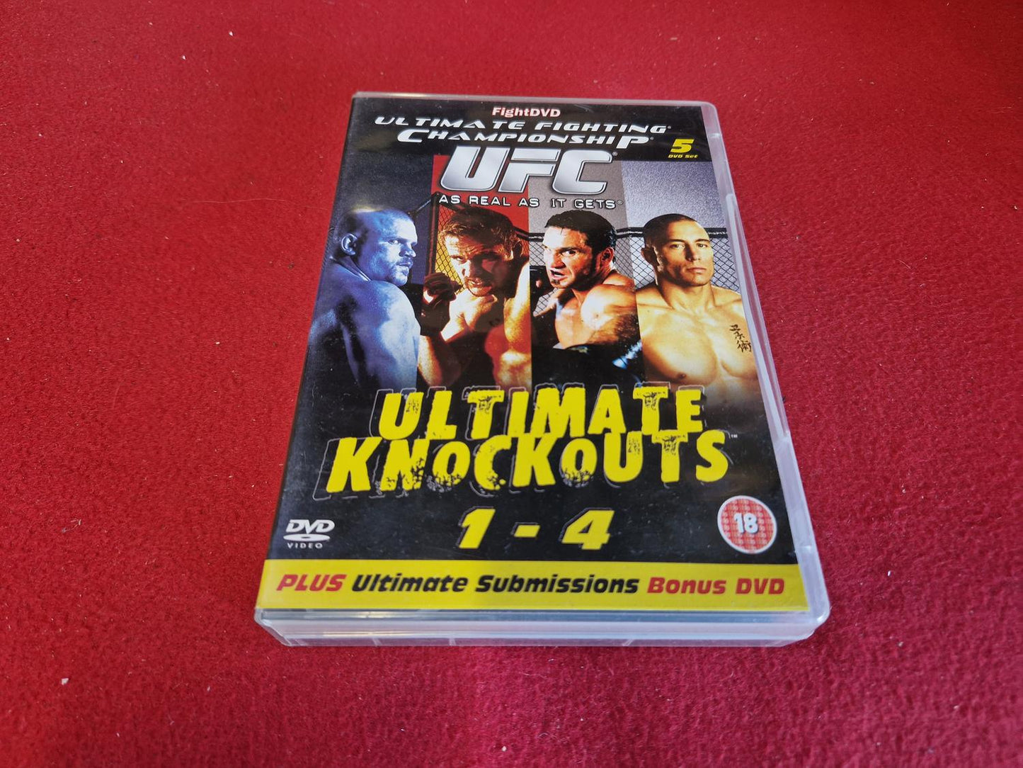 UFC ULTIMATE FIGHTING CHAMPIONSHIP ULTIMATE KNOCKOUTS 1 - 4 BOX till DVD