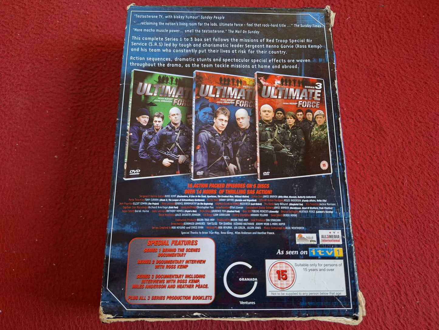 ULTIMATE FORCE SEASON 1 - 3 [ ENGELSK TEXT ] BOX DVD