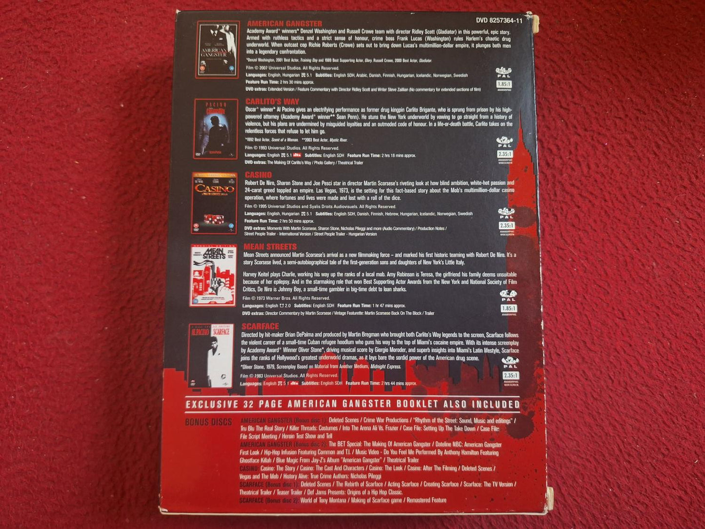 ULTIMATE GANGSTER - AMERICAN GANGSTER / CARLITO'S WAY mfl [ ENG. TEXT ] BOX DVD