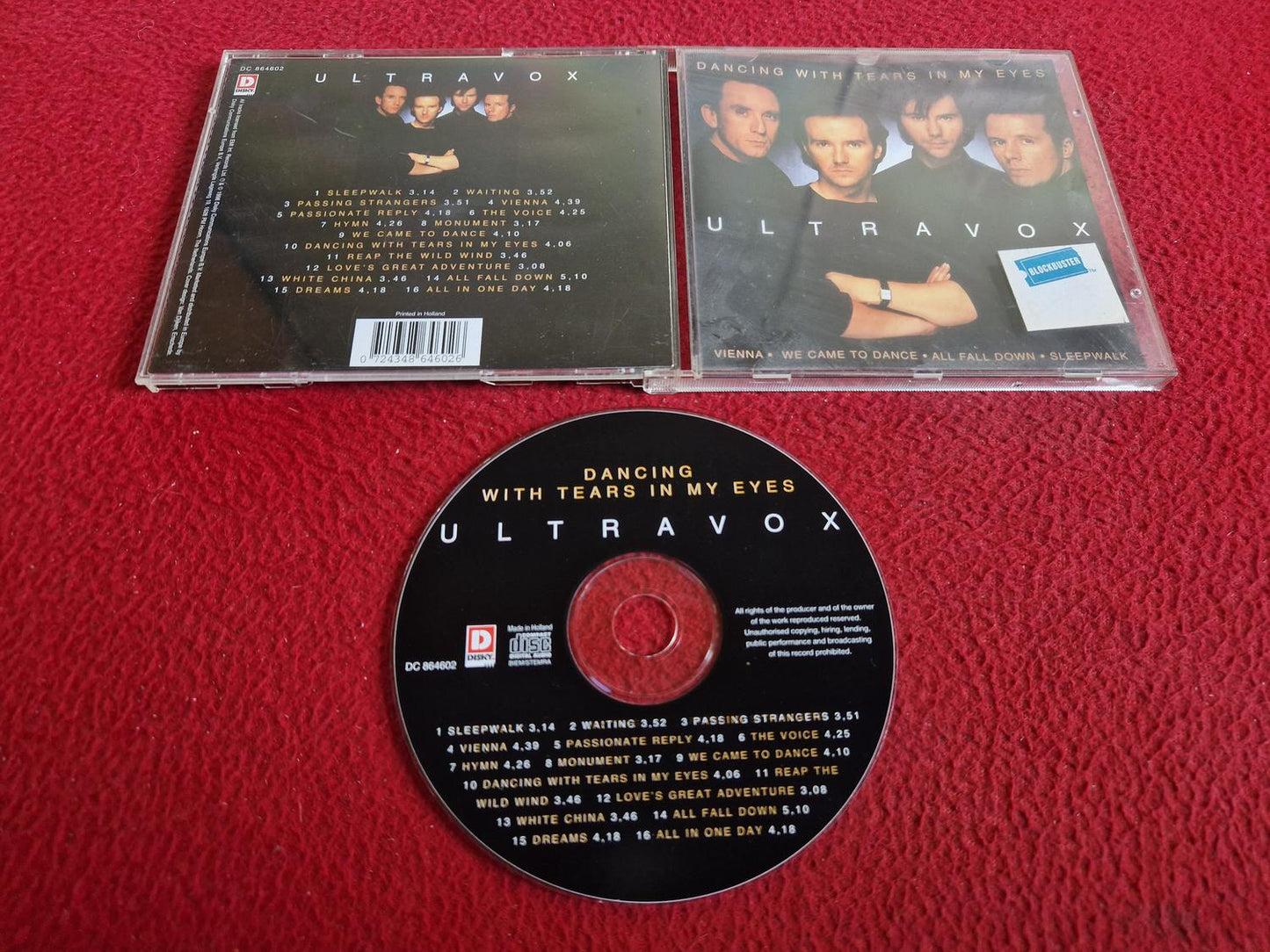 ULTRAVOX DANCING WITH TEARS IN MY EYES CD