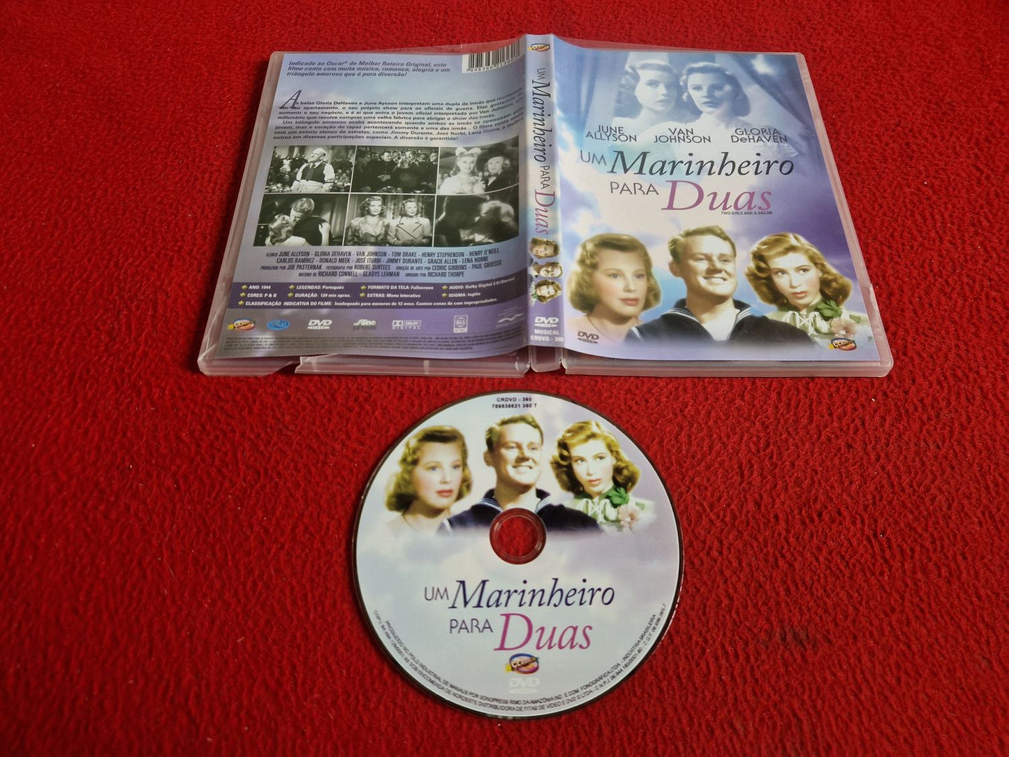 UM MARINHEIRO PARA DUAS (TWO GIRLS AND A SAILOR) [ ENGELSKT TAL ] DVD