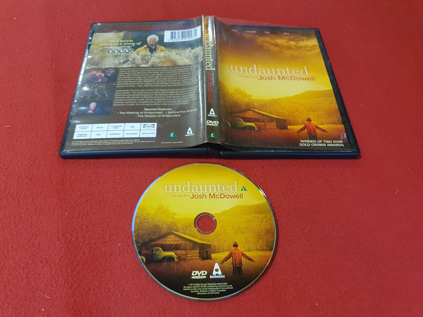 UNDAUNTED THE EARLY LIFE OF JOSH MCDOWELL till DVD