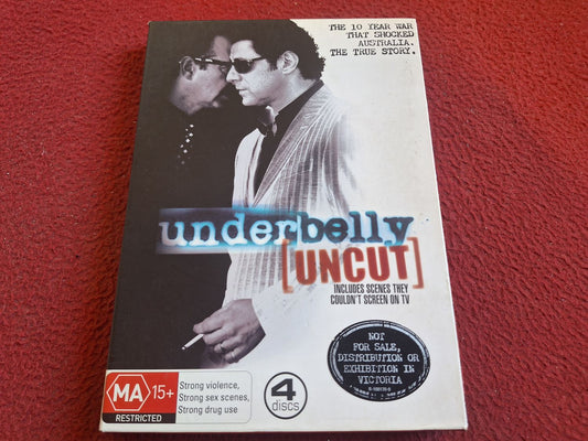 UNDERBELLY UNCUT [ REGION 4 / PAL ] [ ENGELSK TEXT ] BOX DVD