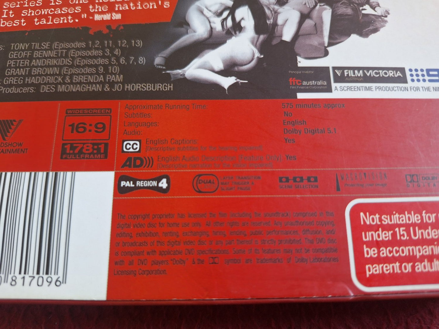 UNDERBELLY UNCUT [ REGION 4 / PAL ] [ ENGELSK TEXT ] BOX DVD