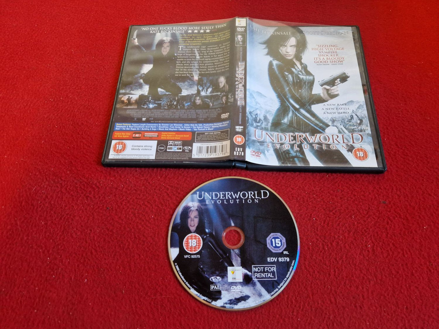 UNDERWORLD EVOLUTION DVD