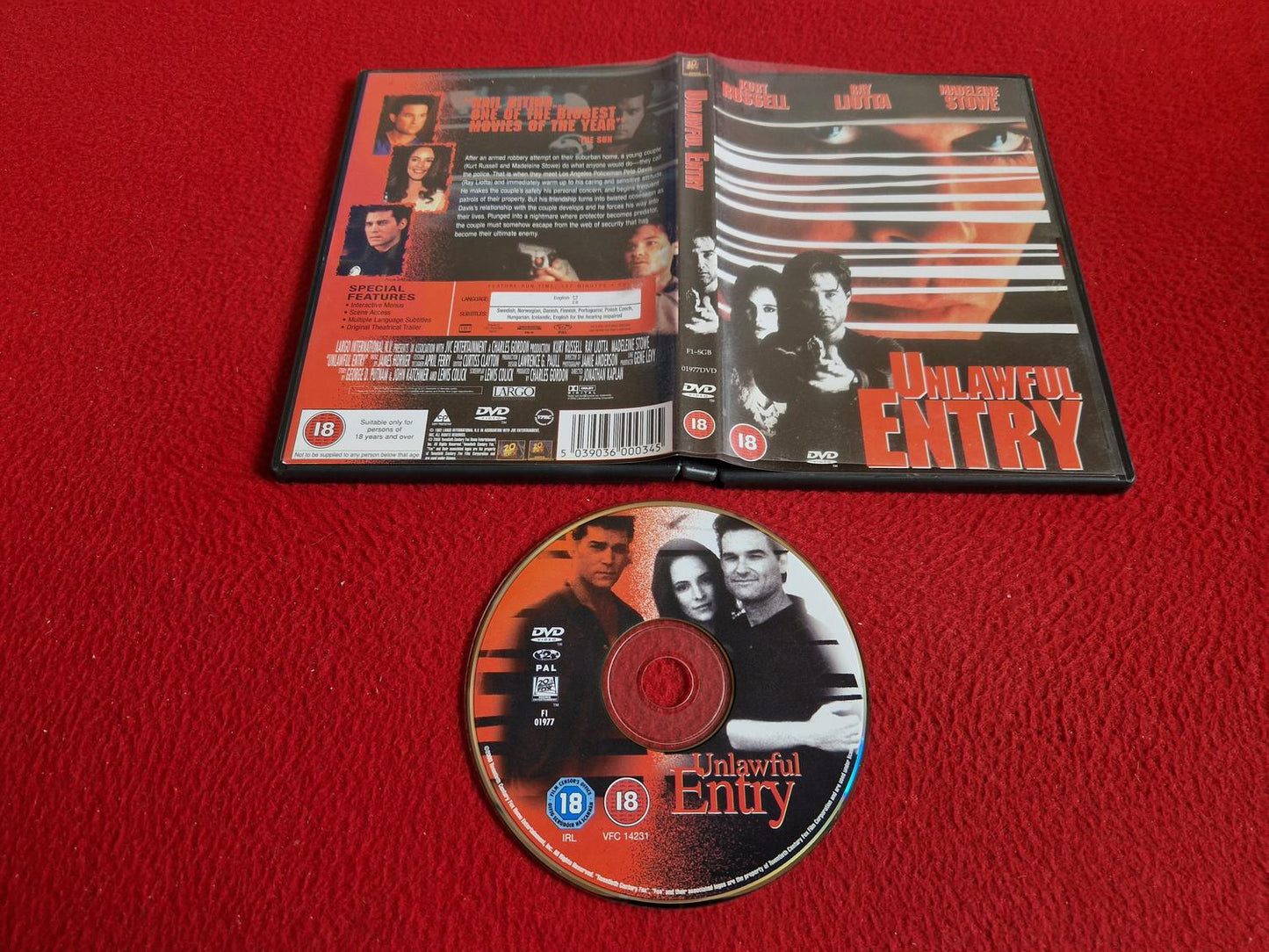 UNLAWFUL ENTRY DVD
