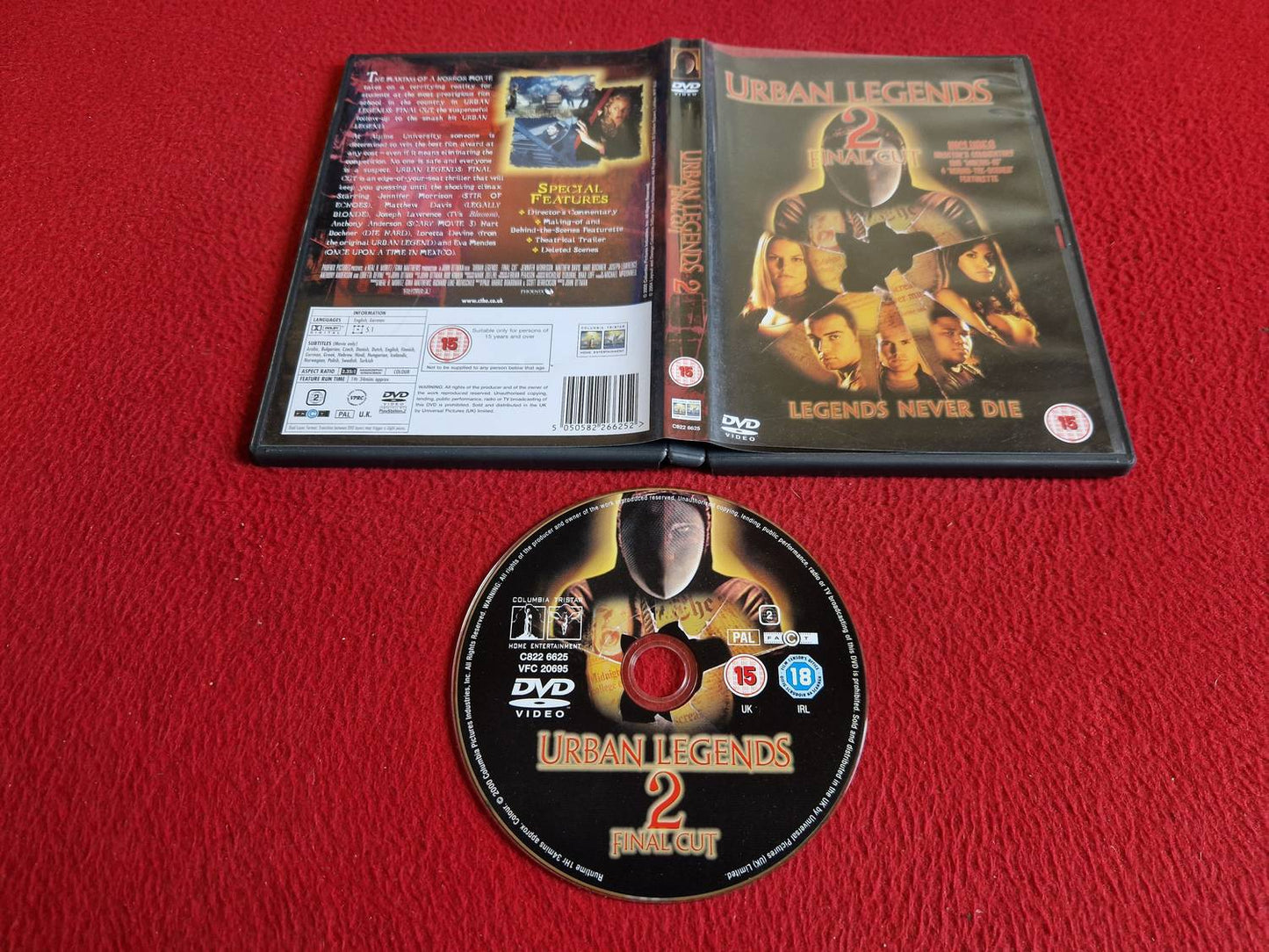URBAN LEGENDS 2 FINAL CUT DVD