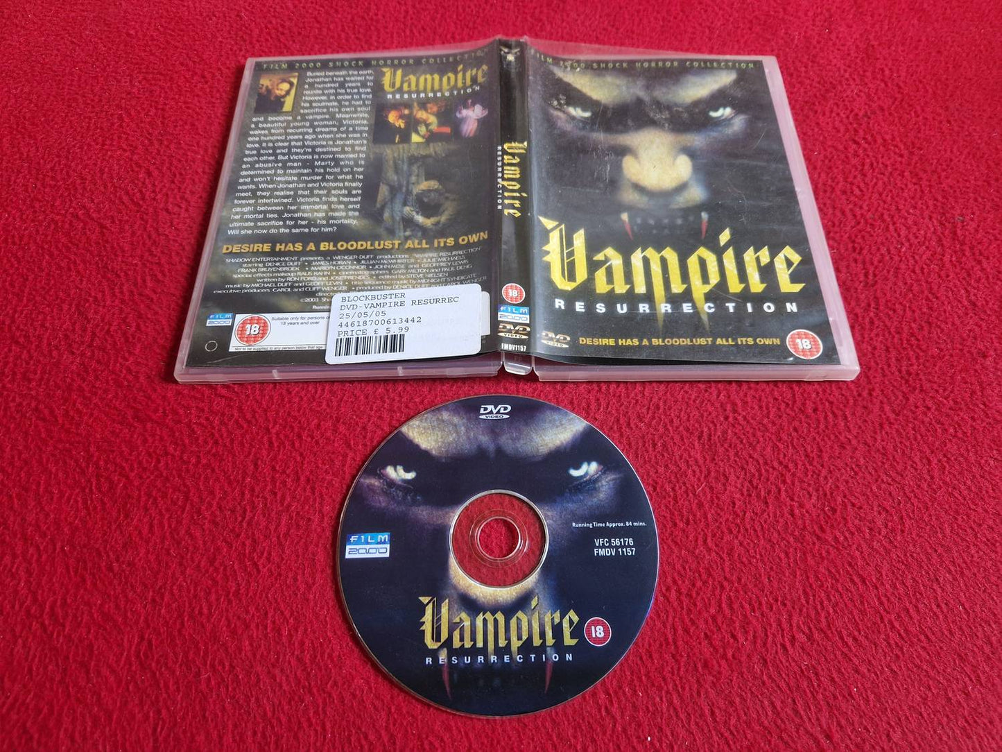 VAMPIRE RESURRECTION DVD