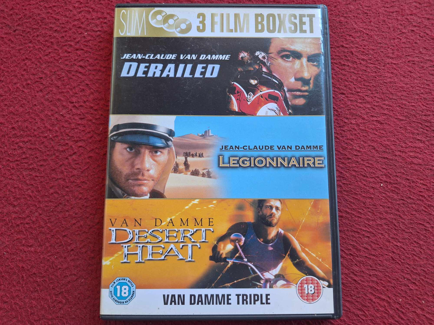 VAN DAMME - DERAILED / LEGIONNAIRE / DESERT HEAT BOX DVD