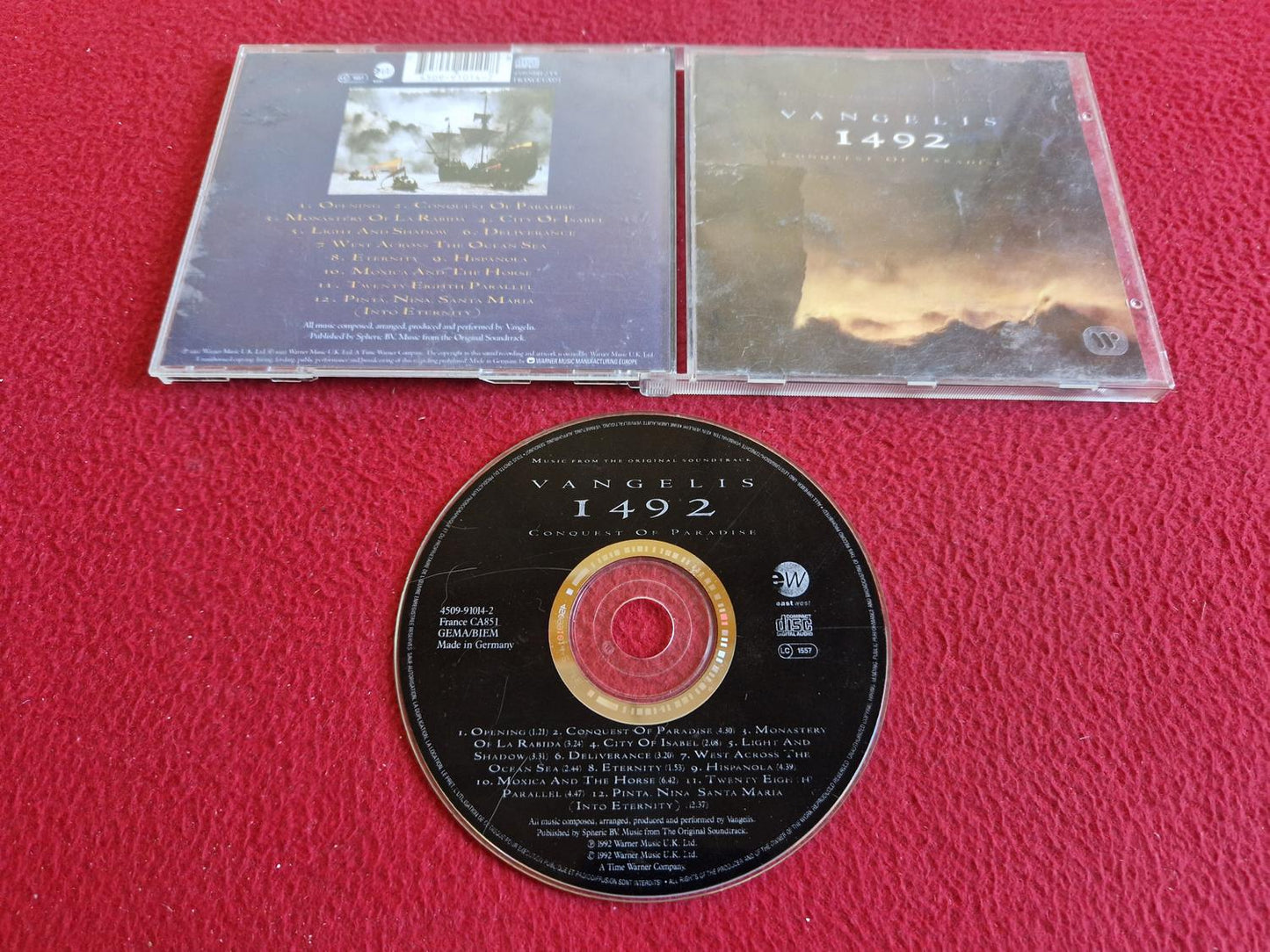 VANGELIS 1492 CONQUEST OF PARADISE CD