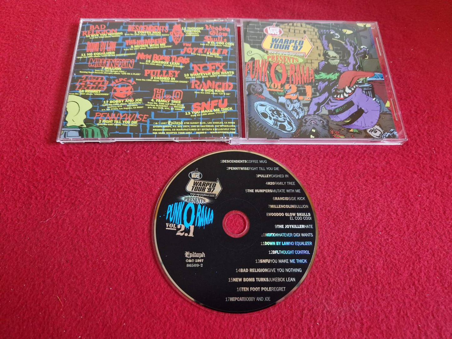 VANS WARPED TOUR 97 PRESENTS PUNK O RAMA VOL 2.1 till CD
