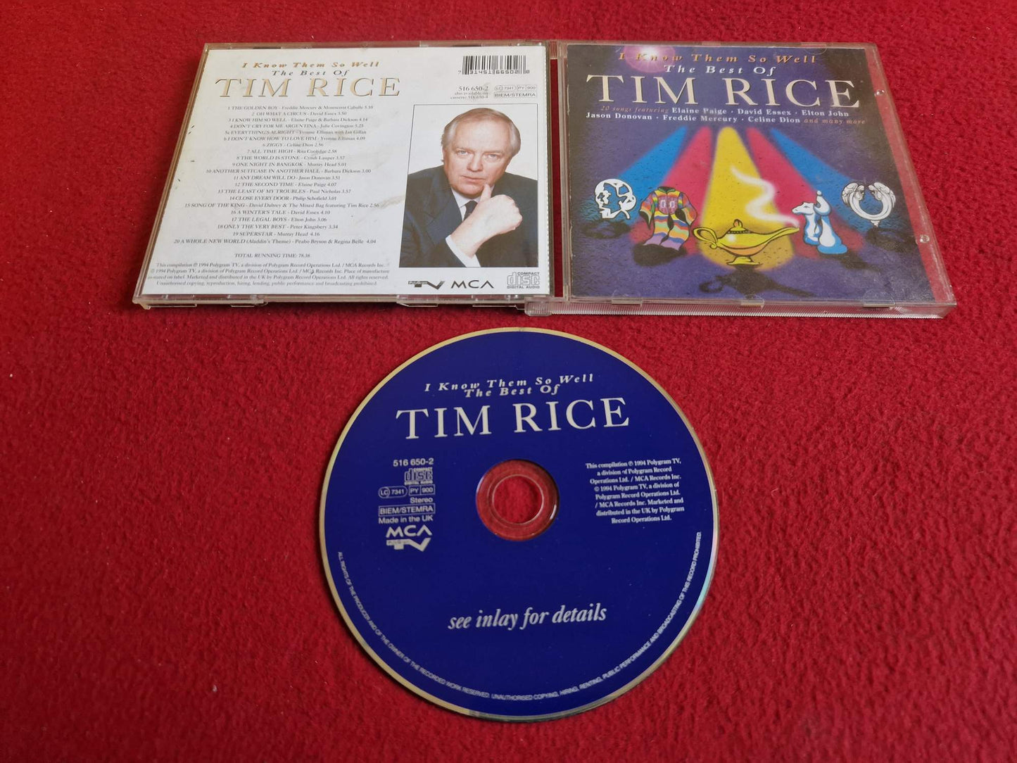 VARIOUS - I KNOW THEM SO WELL THE BEST OF TIM RICE CD