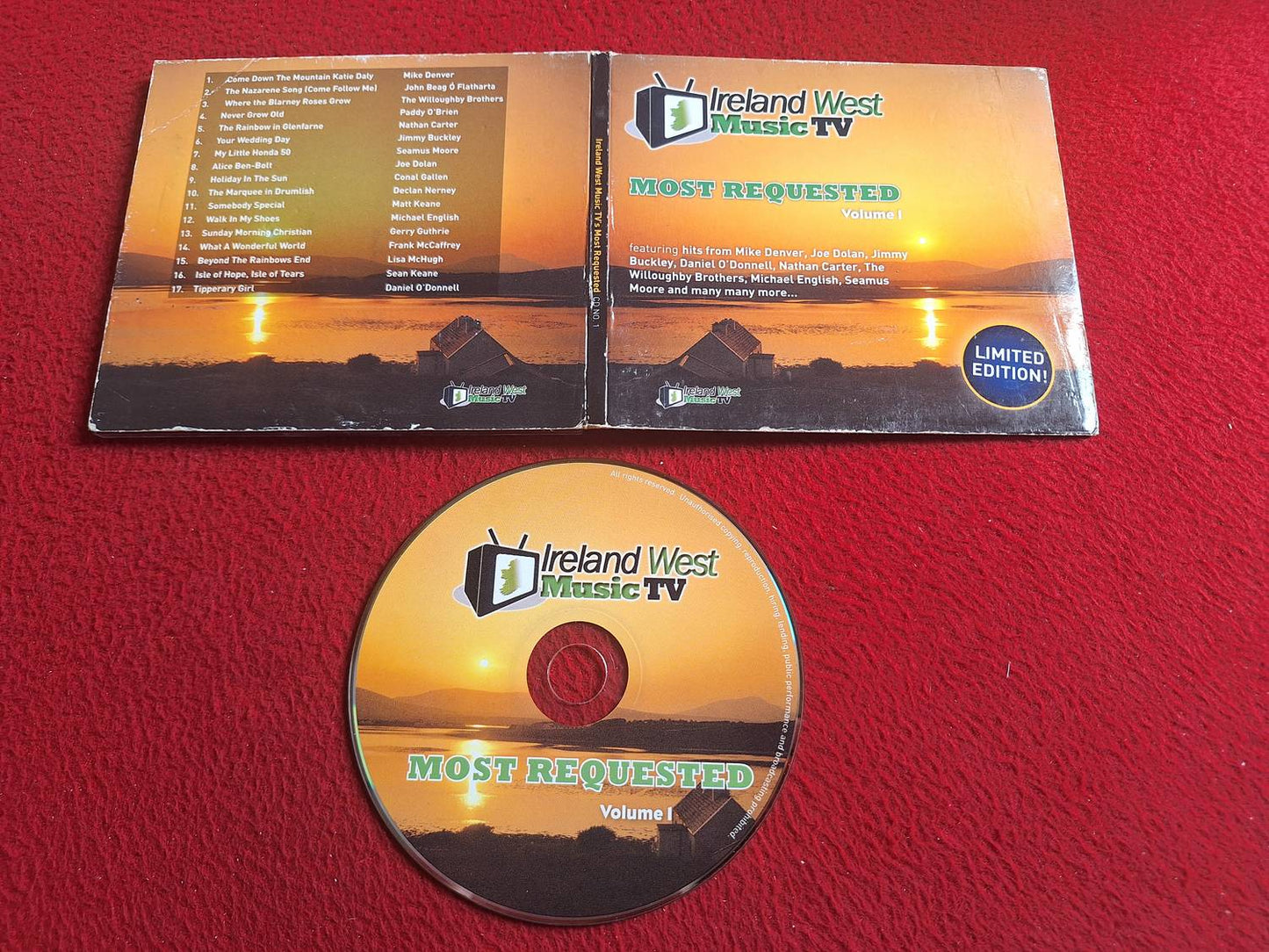 VARIOUS IRELAND WEST MUSIC TV'S MOST REQUESTED CD NO. 1 CD