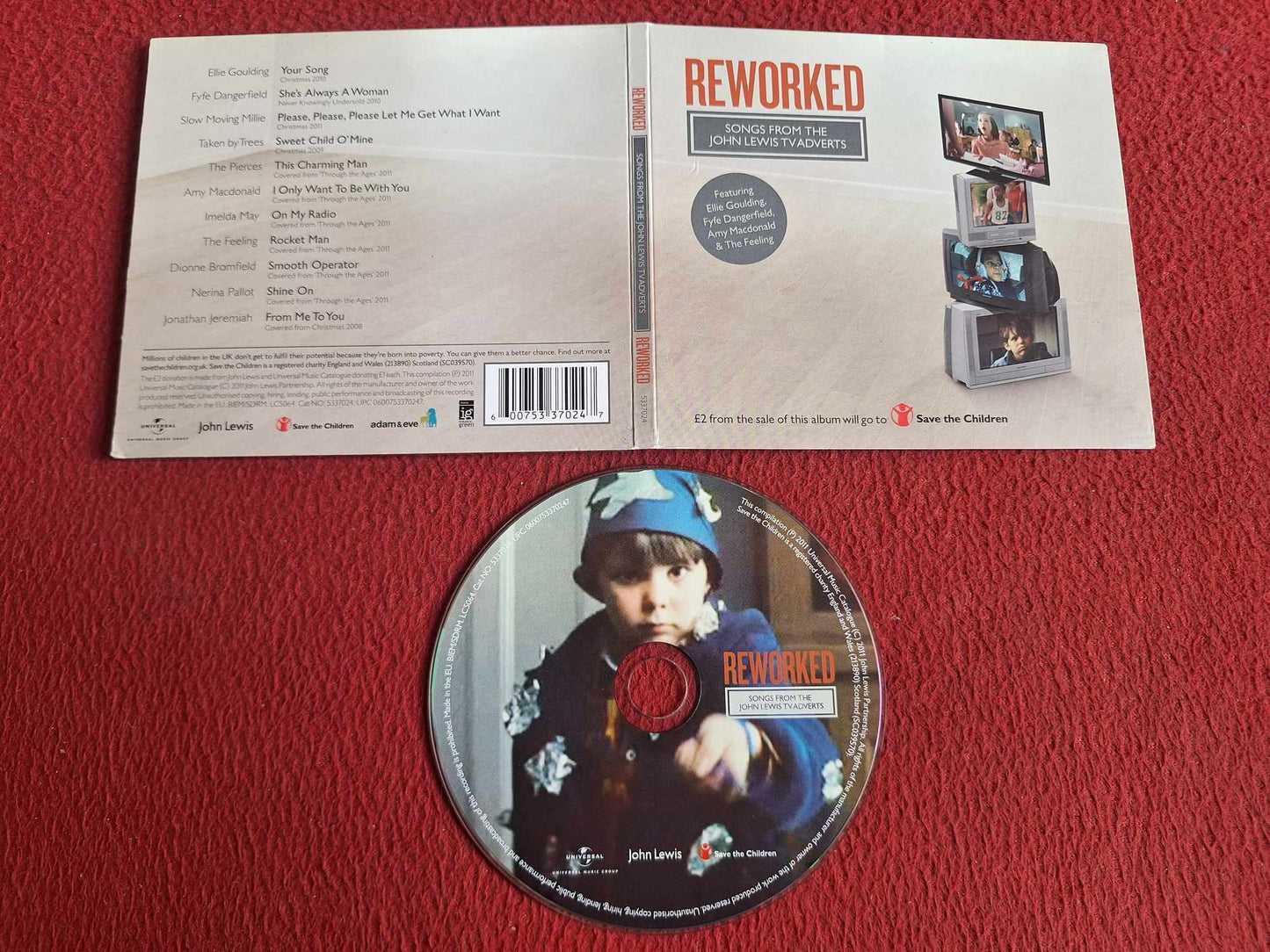 VARIOUS - REWORKED - SONGS FROM THE JOHN LEWIS TV ADVERTS CD