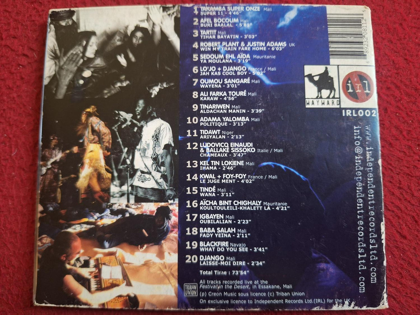 VARIOUS THE FESTIVAL IN THE DESERT CD