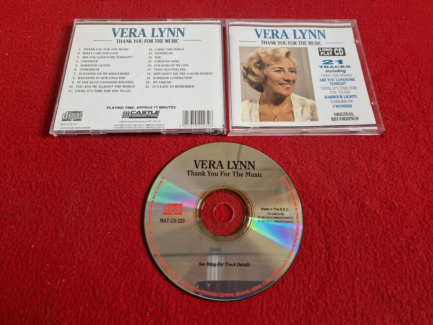 VERA LYNN THANK YOU FOR THE MUSIC till CD
