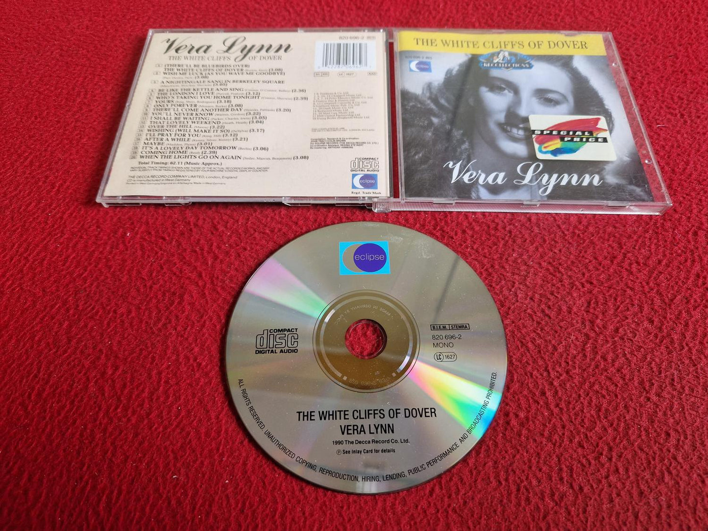 VERA LYNN THE WHITE CLIFFS OF DOVER CD