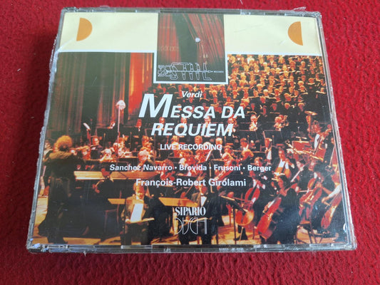 VERDI MESSA DA REQUIEM LIVE RECORDING SANCHEZ NAVARRO / BROVIDA mfl CD BOX
