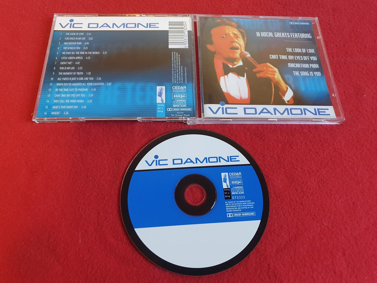 VIC DAMONE 16 VOCAL GREATS till CD