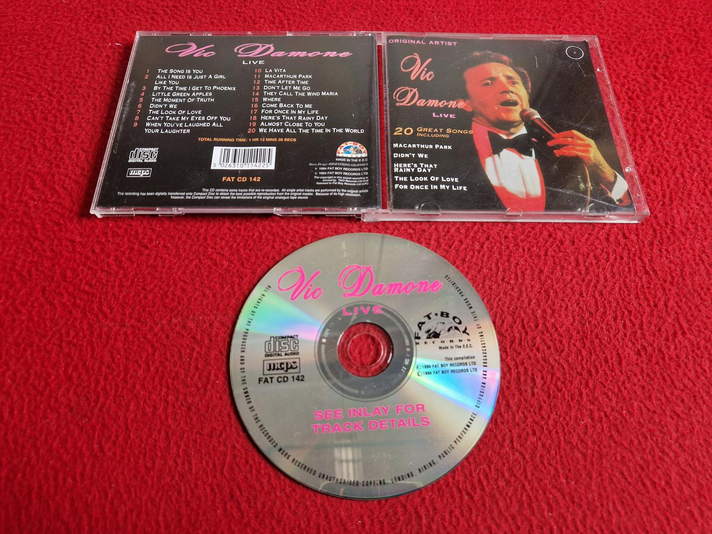 VIC DAMONE LIVE CD