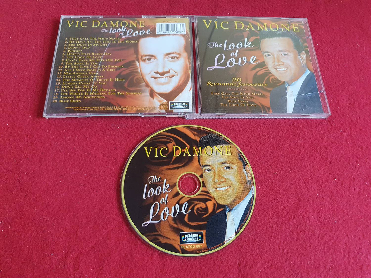 VIC DAMONE THE LOOK OF LOVE till CD