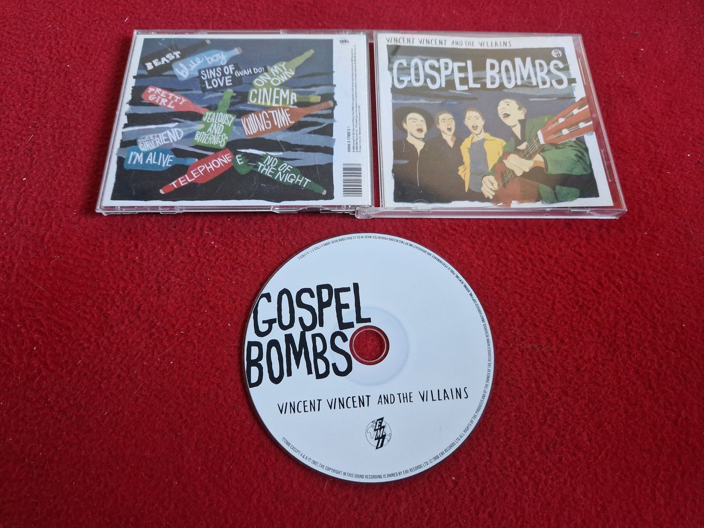 VINCENT VINCENT AND THE VILLAINS GOSPEL BOMBS CD
