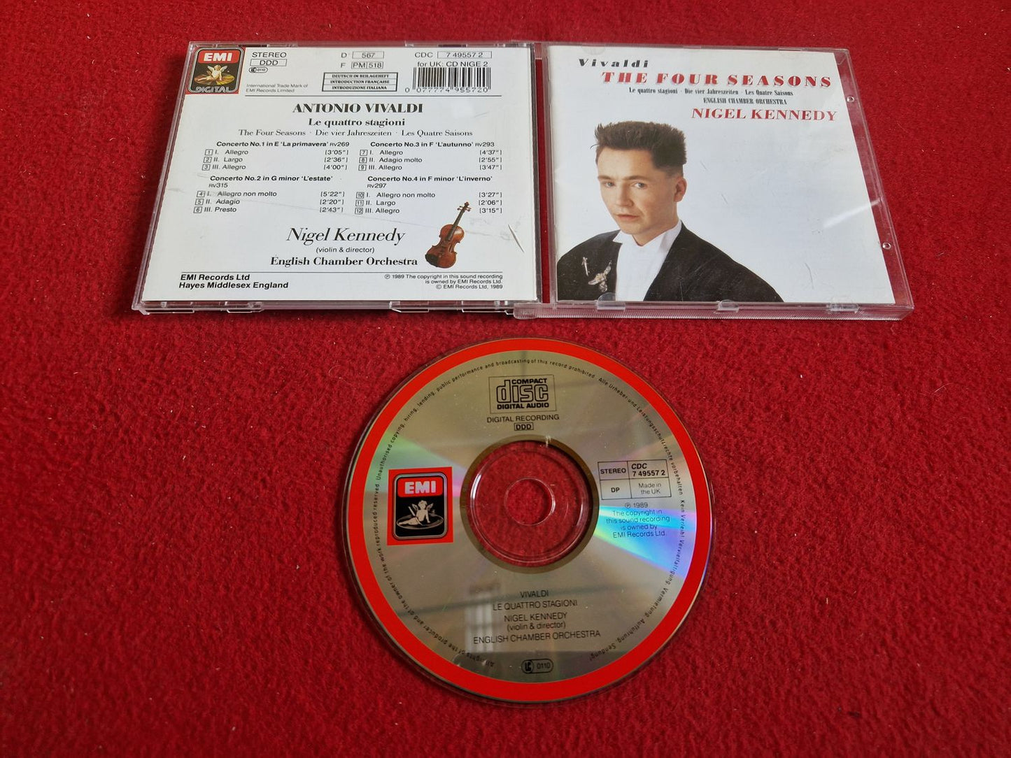 VIVALDI THE FOUR SEASONS - NIGEL KENNEDY till CD