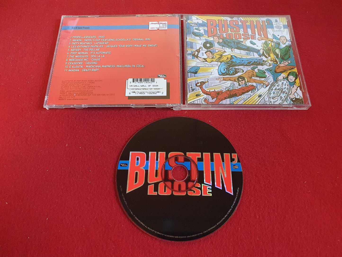 WALL OF SOUND PRESENTS BUSTIN LOOSE - PROPELLERHEADS / ZOOT WOMAN mfl  till CD