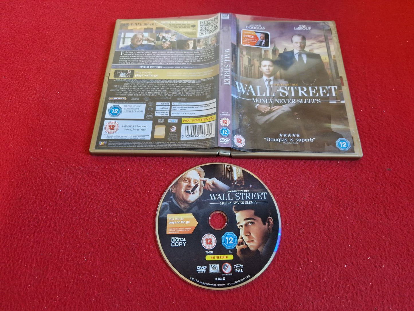 WALL STREET MONEY NEVER SLEEPS DVD