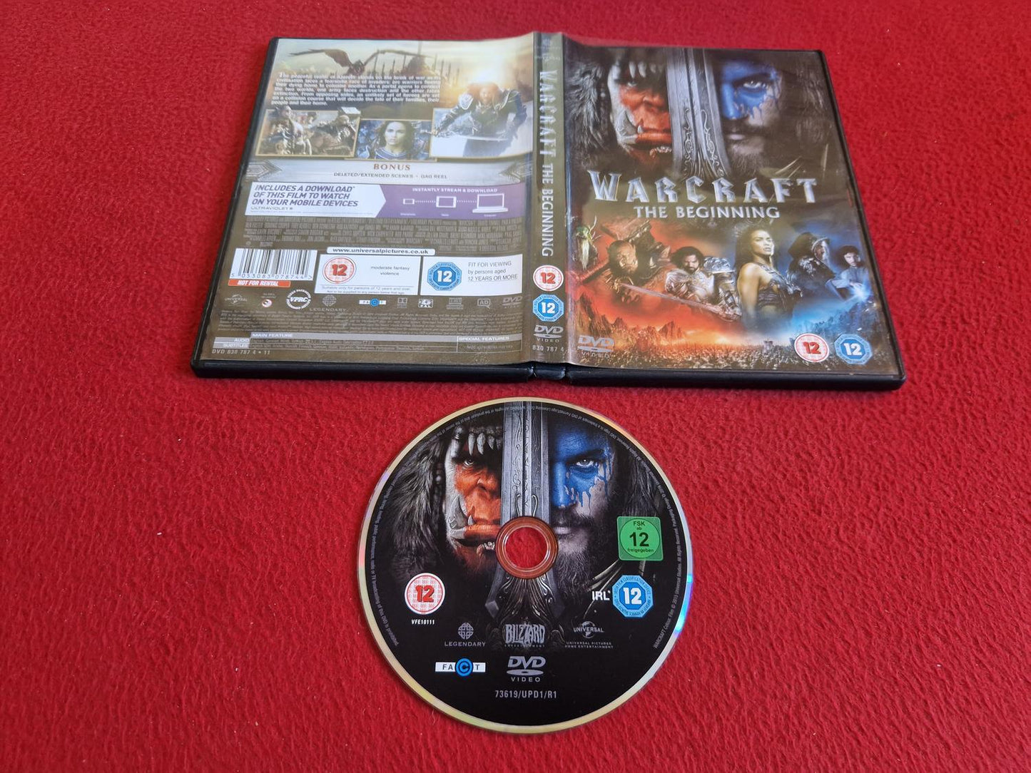 WARCRAFT THE BEGINNING DVD