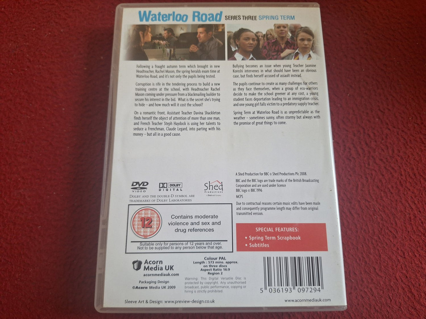 WATERLOO ROAD SERIES 3 SPRING TERM BOX DVD