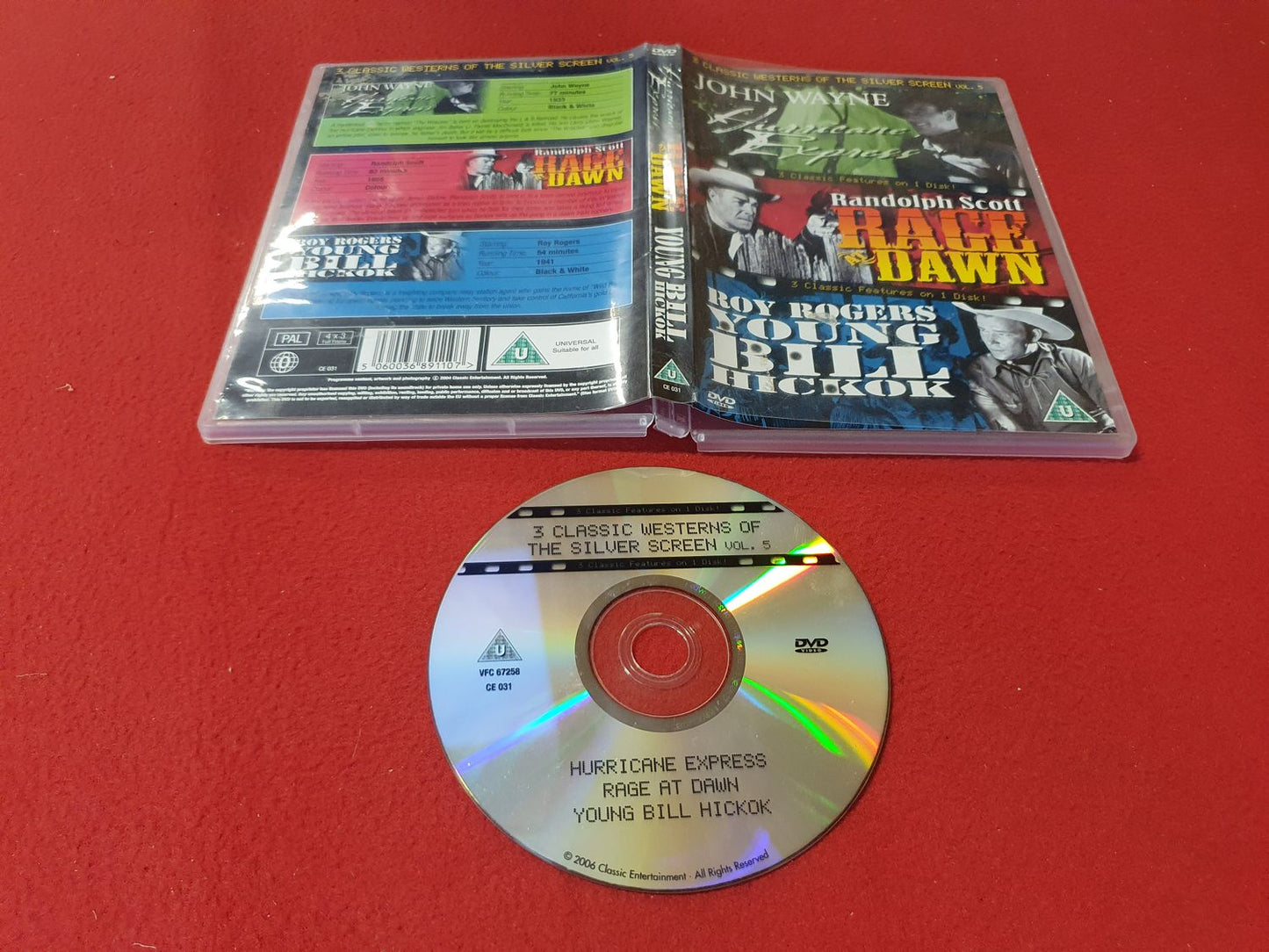 WESTERNS HURRICANE EXPRESS / RAGE AT DAWN / YOUNG BILL HICKOK till DVD